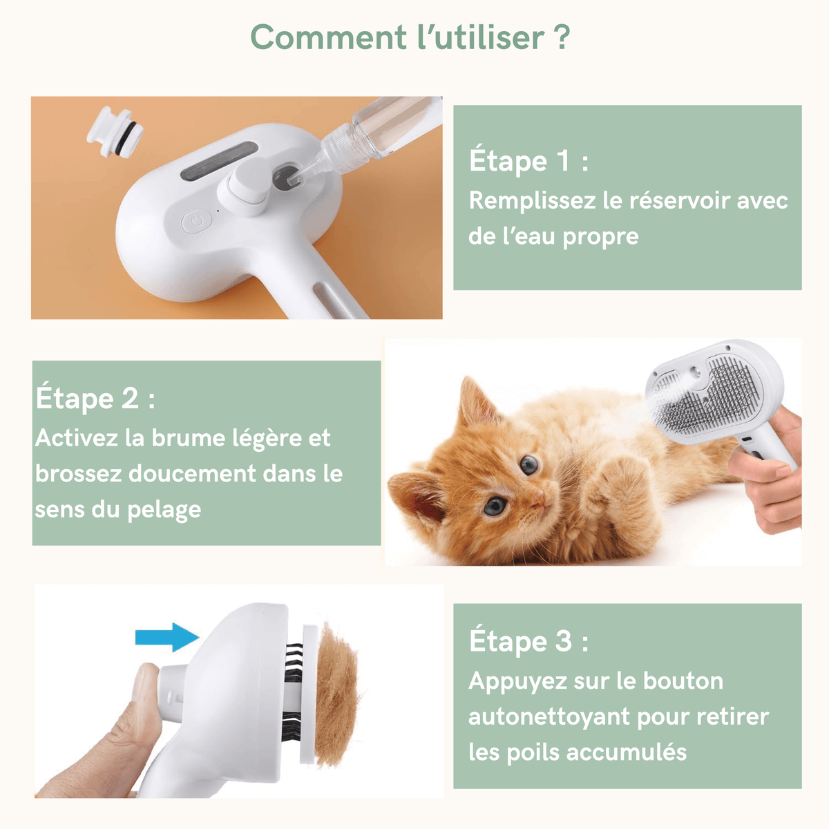 Brosse Bien-Être 3-en-1